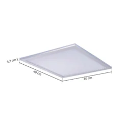 Lindby LED-Panel Livel, CCT, 40 cm x 40 cm, Fernbedienung