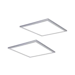 Lindby LED-Panel Livel, 2er-Set, CCT, 40 cm x 40 cm, Remote