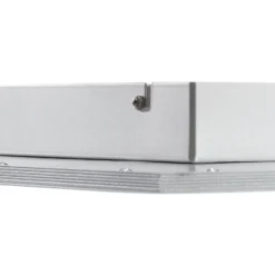 Lindby LED-Panel Livel, 2er-Set, 4.000 K, 40 x 40 cm, silber