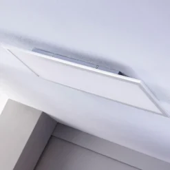 Lindby LED-Panel Livel, 4000K, 80 cm x 30 cm, silber, Metall