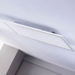 Lindby LED-Panel Livel, 4000K, 120cm x 30cm, silber, Metall