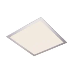 Lindby LED-Panel Livel, 4000K, 40 cm x 40 cm, silber, Metall