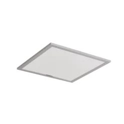 Lindby LED-Panel Livel, 4000K, 40 cm x 40 cm, silber, Metall