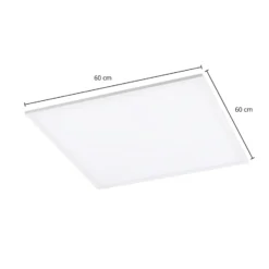 Lindby LED-Panel Luay, 60 x 60 cm, CCT, Remote, dimmbar