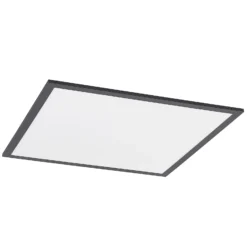 Lindby LED-Panel Nelios, 62 x 62 cm, CCT, schwarz, Metall