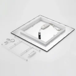 Lindby LED-Panel Nelios, 62 x 62 cm, CCT, schwarz, Metall