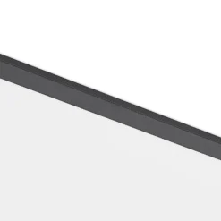 Lindby LED-Panel Nelios, 80 x 30 cm, 4.000K, schwarz, Metall