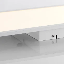 Lindby LED-Panel Quais, 80 x 30 cm, weiß, Metall, 4.000K