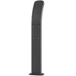 Lindby LED-Sockelleuchte Moshe, 60 cm, anthrazit, Sensor