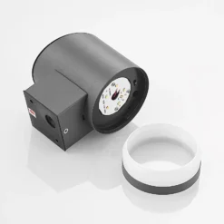 Lindby LED-Solar-Außenwandleuchte Bentlas, anthrazit, IP44