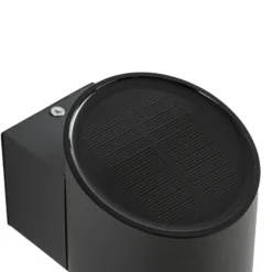 Lindby LED-Solar-Außenwandleuchte Bentlas, anthrazit, IP44