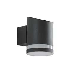 Lindby LED-Solar-Außenwandleuchte Bentlas, anthrazit, IP44
