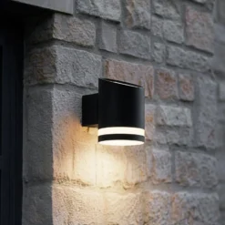 Lindby LED-Solar-Außenwandleuchte Bentlas, anthrazit, IP44