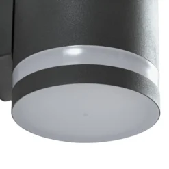 Lindby LED-Solar-Außenwandleuchte Bentlas, anthrazit, IP44