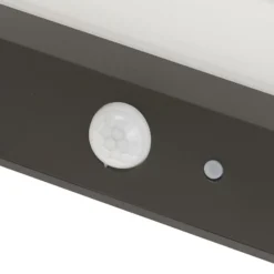 Lindby LED-Solar-Außenwandleuchte Maresia, Sensor, anthrazit