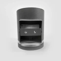 Lindby LED-Solar-Außenwandleuchte Melinda, 9 cm, Edelstahl