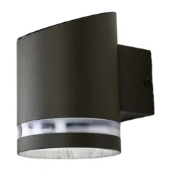 Lindby LED-Solar-Außenwandleuchte Melinda, 9 cm, Edelstahl