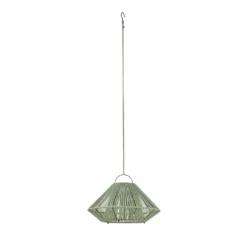 Lindby LED-Solarhängelampe Austas, grün, Ø 50 cm, USB, IP54