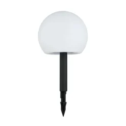 Lindby LED-Solarlampen Lago, RGBW, 3er-Set, Kugeln, Erdspieß