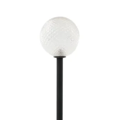 Lindby LED-Solarleuchte Brindley, schwarz, Glas, IP65
