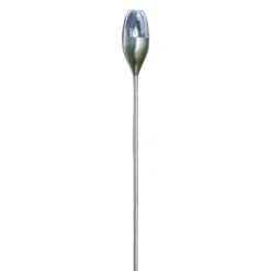 Lindby LED-Solarleuchte Jari, Höhe 122 cm, Edelstahl, klar