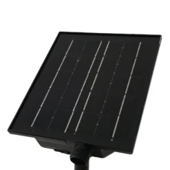 Lindby LED-Solarleuchte Sabriel, kurvig, schwarz, Alu, 3000K