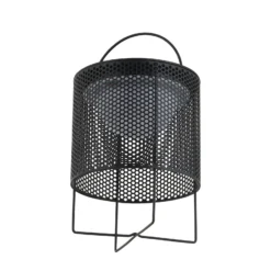 Lindby LED-Solar-Terrassenleuchte Achilleas, RGBW, schwarz