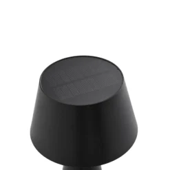 Lindby LED-Solartischlampe Lirinor schwarz Kunststoff 13 cm