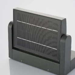Lindby LED-Solarwandlampe Sherin, anthrazit, Sensor, IP54