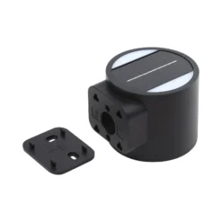 Lindby LED-Solar-Wandleuchte Amren, schwarz, ABS, Sensor