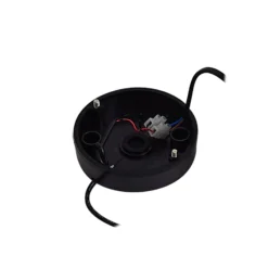 Lindby LED-Solarwandleuchte Virane, schwarz, Aluminium