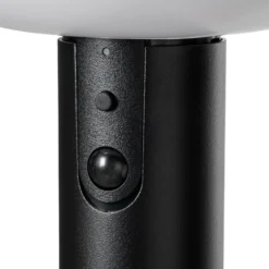Lindby LED-Solarwegeleuchte Obintu, schwarz, 63 cm, Sensor