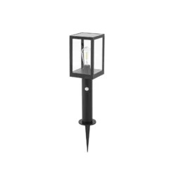 Lindby LED-Solar-Wegeleuchte Relto, Sensor, Erdspieß, 50 cm