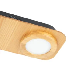 Lindby LED-Spot Joren, Holz, 38 x 16 cm, 2-flammig, 3.000 K