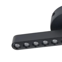 Lindby LED-Strahler Eldrin, schwarz, 1-flg., Lichtpunkte
