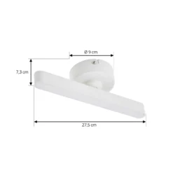 Lindby LED-Strahler Eldrin, weiß, 1-flg., Lichtleiste