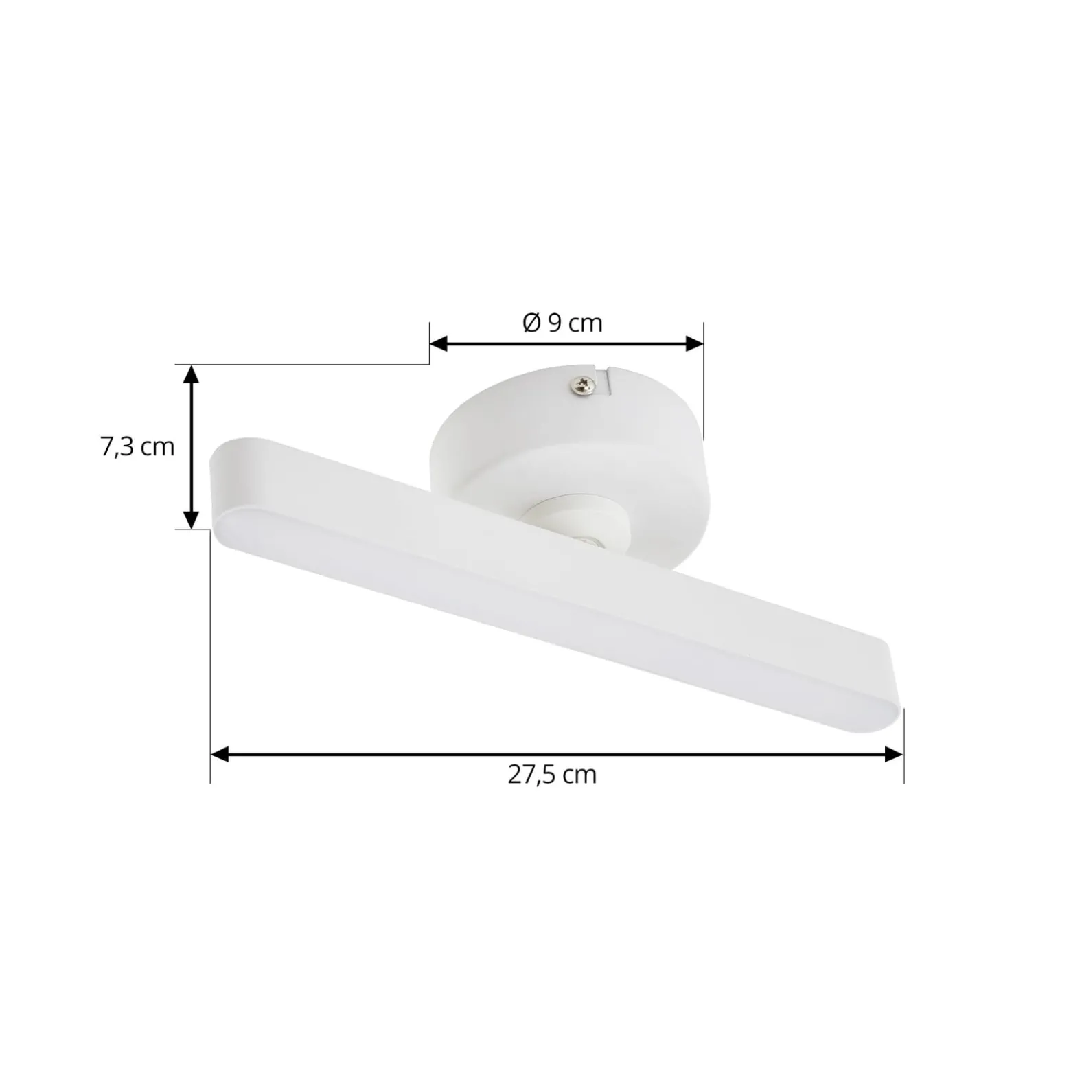 Lindby LED-Strahler Eldrin, weiß, 1-flg., Lichtleiste