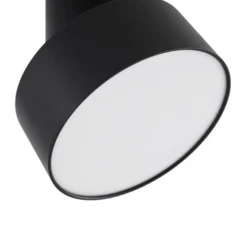 Lindby LED-Strahler Nivoria, Ø 14 cm, schwarz, schwenkbar
