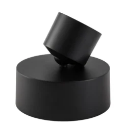 Lindby LED-Strahler Nivoria, Ø 14 cm, schwarz, schwenkbar