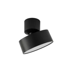 Lindby LED-Strahler Nivoria, Ø 14 cm, schwarz, schwenkbar