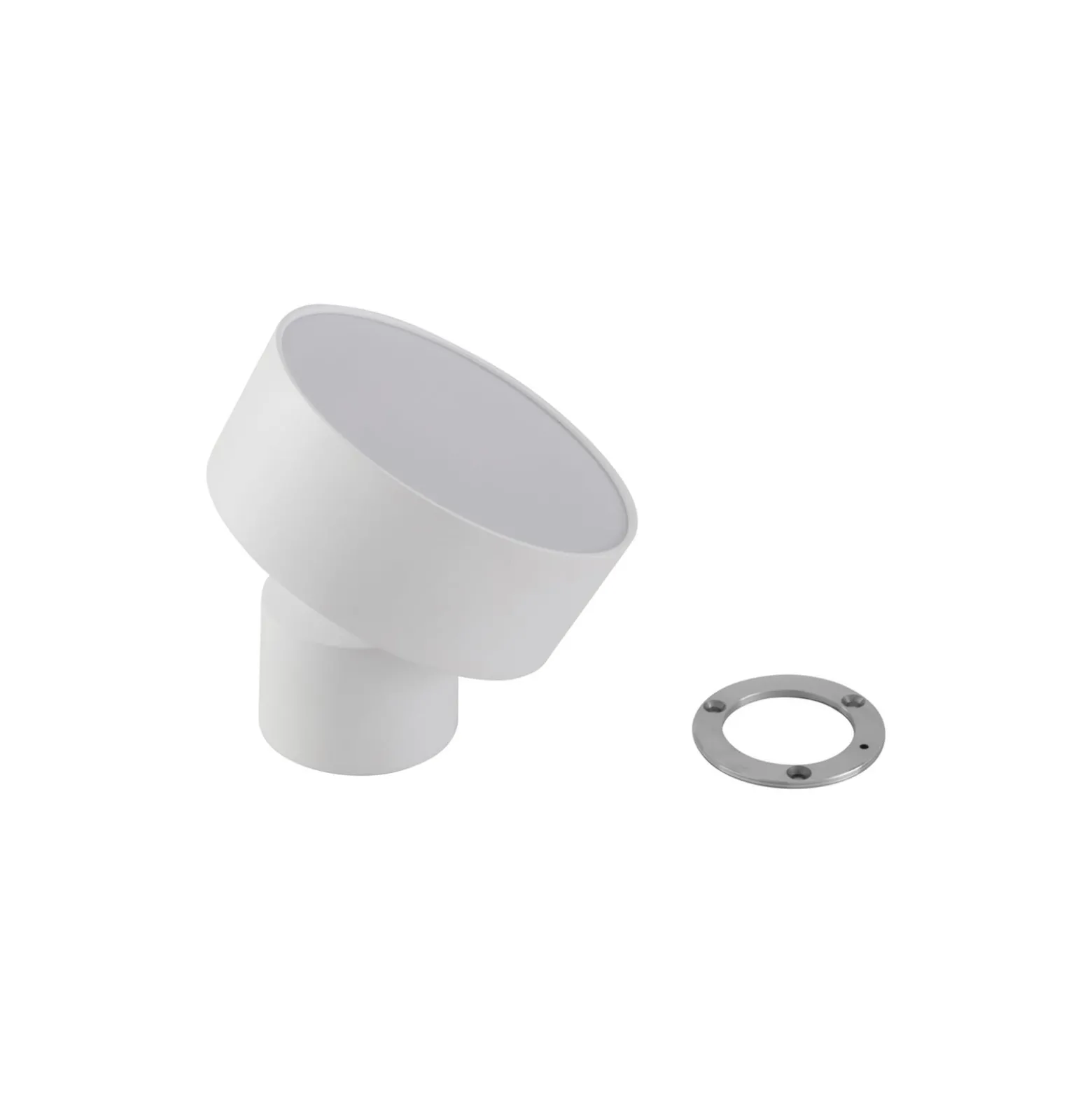 Lindby LED-Strahler Nivoria, Ø 14 cm, weiß, schwenkbar