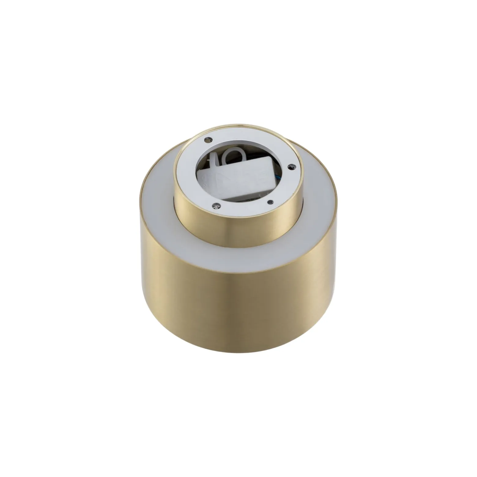 Lindby LED-Strahler Nivoria, 11 x 9 cm, goldfarben, Metall
