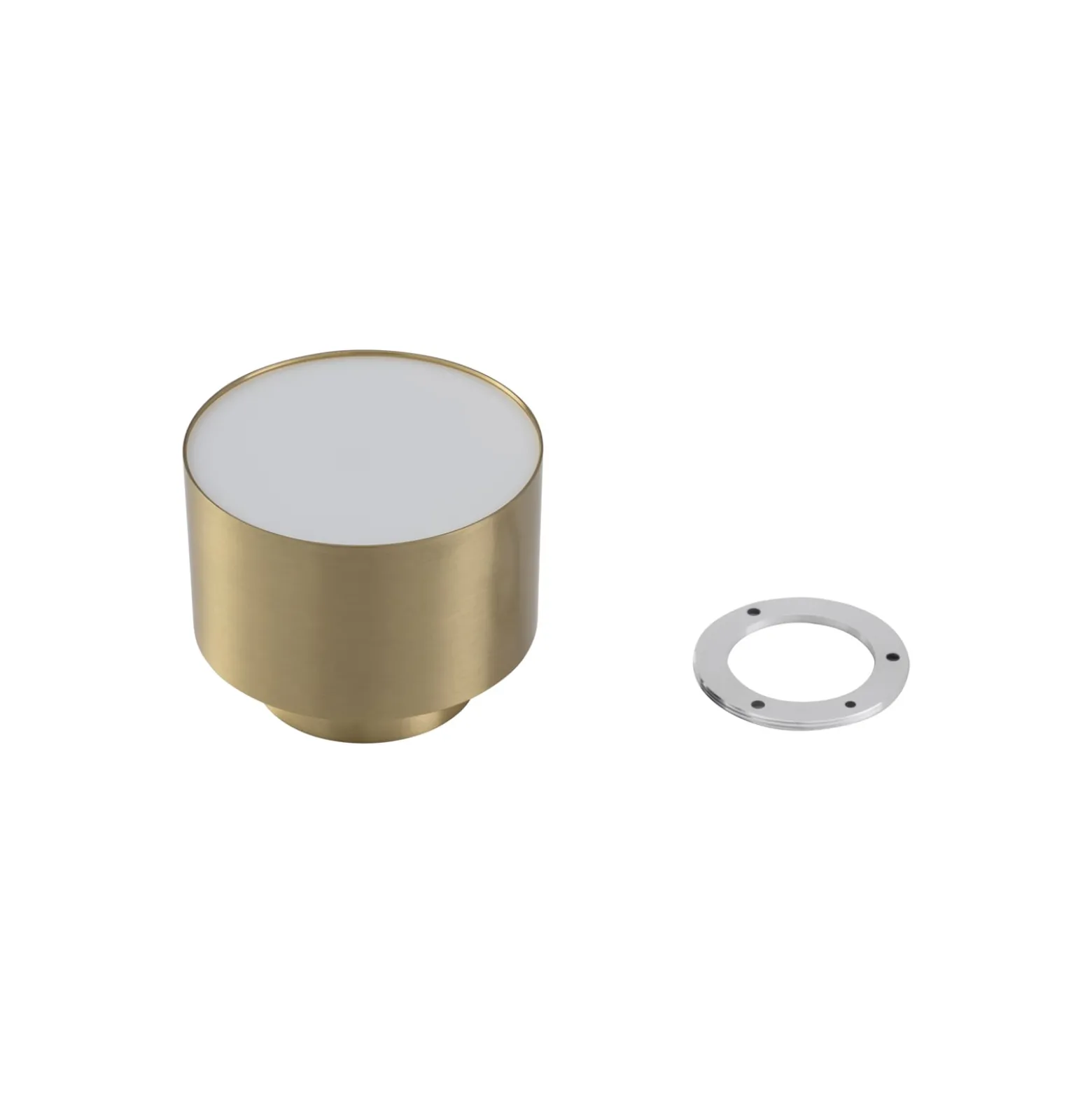 Lindby LED-Strahler Nivoria, 11 x 9 cm, goldfarben, Metall