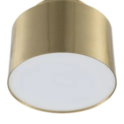 Lindby LED-Strahler Nivoria, 11 x 9 cm, goldfarben, Metall