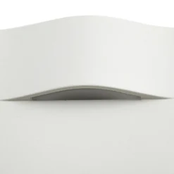 Lindby LED-Wandeinbaulampe Alune, weiß, gebogen, 8x8cm, IP65
