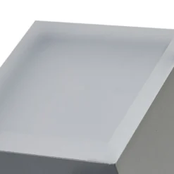 Lindby LED-Wandleuchte Sally, 22 cm, grau, IP54, Sensor