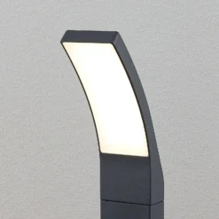 Lindby LED-Wegelampe Ilvita, 60 cm, anthrazit, Metall, IP54
