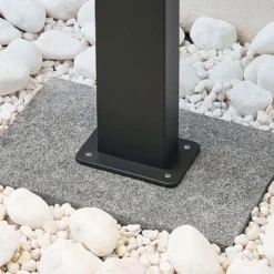 Lindby LED-Wegelampe Ilvita, 60 cm, anthrazit, Metall, IP54