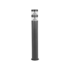Lindby LED-Wegelampe Lanea, 60 cm, schwarz, Edelstahl, IP44