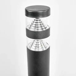 Lindby LED-Wegelampe Lanea, 60 cm, schwarz, Edelstahl, IP44